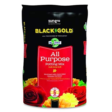 Sun Gro Horticulture Black Gold All-Purpose Potting Soil for Thriving Plants