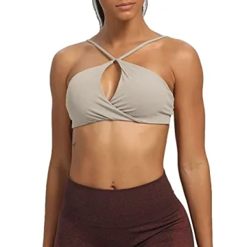 Aoxjox Women's Stylish Workout Sports Bra for Comfort