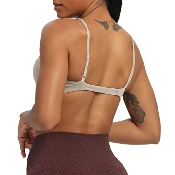 Aoxjox Women's Stylish Workout Sports Bra for Comfort