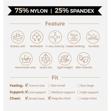 Aoxjox Women's Stylish Workout Sports Bra for Comfort