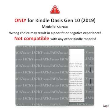 Tacky DesignColorwave Skin for Kindle Oasis Skin Decal, Green & Cream Skin for Kindle Stickers, Prem...