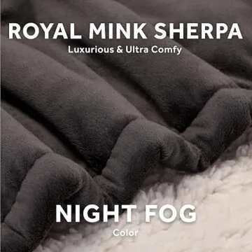 Sunbeam Heated Royal Mink Sherpa Throw - Cozy Comfort
