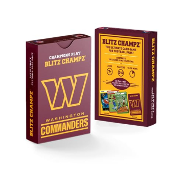 Blitz Champz Commanders NFL Card Game for Family Fun
