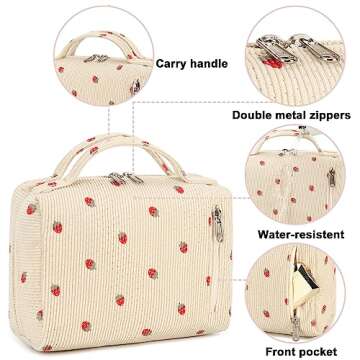 Stylish Bluboon Makeup Bag for Travel & Daily Use