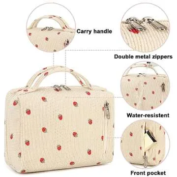 Stylish Bluboon Makeup Bag for Travel & Daily Use