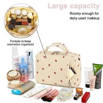 Stylish Bluboon Makeup Bag for Travel & Daily Use