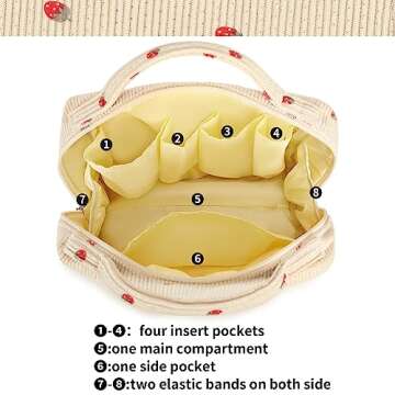 Stylish Bluboon Makeup Bag for Travel & Daily Use