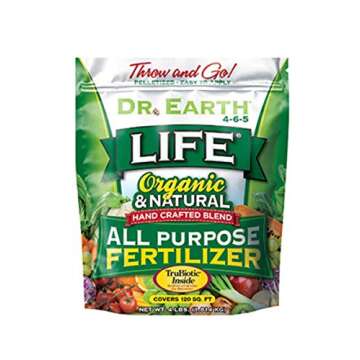 Dr. Earth 736P Life Organic All Purpose Fertilizer - 4-Pound Poly Bag