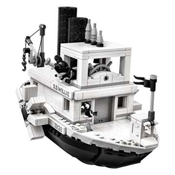 LEGO Ideas 21317 Disney Steamboat Willie Building Kit (751 Pieces)