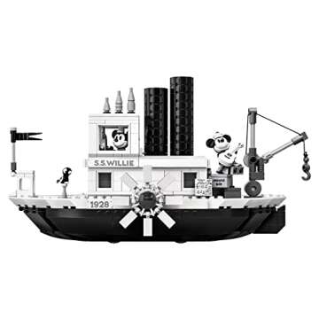 LEGO Ideas 21317 Disney Steamboat Willie Building Kit (751 Pieces)