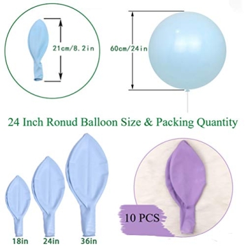 24 Inch Macaron Purple Balloons for Celebrations