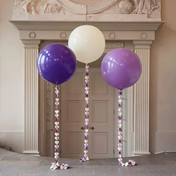 24 Inch Macaron Purple Balloons for Celebrations