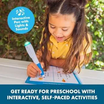 Hot Dots Pre-K Learning Set for Kids - Interactive Workbook and Pen