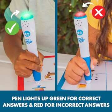 Educational Insights Hot Dots Let's Learn Pre-K Reading - Learn to Read Preschool Workbook with Interactive Pen, Kids Travel Activity, Ages 3+
