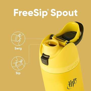 Owala Harry Potter FreeSip Insulated Stainless Steel Water Bottle with Straw, BPA-Free Sports Water ...