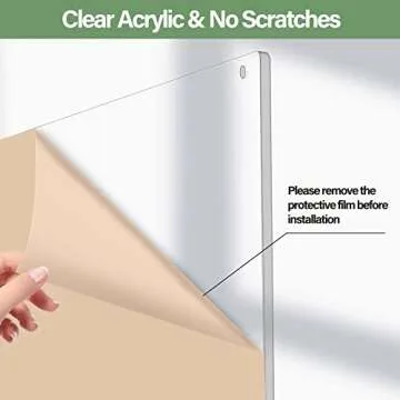 Xpener Acrylic Dry Erase Board 16"x12" for All Uses