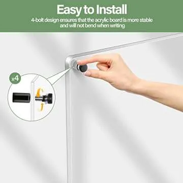 Xpener Acrylic Dry Erase Board 16"x12" for All Uses