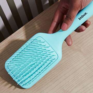 Eco-Friendly Detangling Paddle Brush for Curly Hair