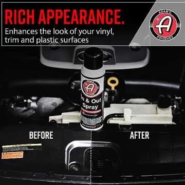 Adam's Polishes in and Out Spray, Car Detail Spray, Non-foaming, Low Gloss Coating, Deep Shine for Plastic and Trim, Good for Hard to Reach Areas, Watermelon Scent (3 Pack)