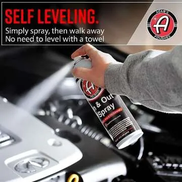 Adam's Polishes in and Out Spray, Car Detail Spray, Non-foaming, Low Gloss Coating, Deep Shine for Plastic and Trim, Good for Hard to Reach Areas, Watermelon Scent (3 Pack)