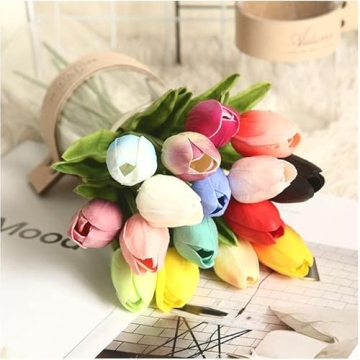 Real-Touch Artificial Tulip Flowers for Home Decor