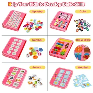 Winblo Toddler Busy Board for 2 Year Old Girls