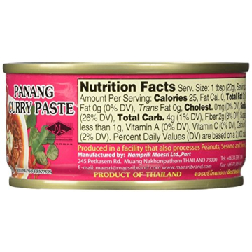 Maesri Thai Panang Curry Authentic Flavor 4 Ounce Pack