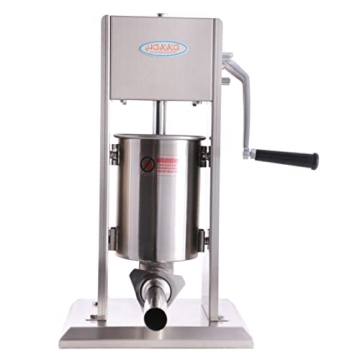 Hakka 7Lb/3L Stainless Steel Sausage Stuffer - Vertical Maker for Easy Sausage Making