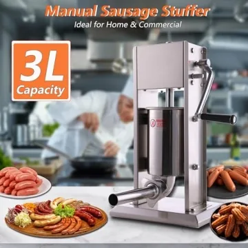 Hakka 7Lb Sausage Stuffer Easy to Use Vertical Maker