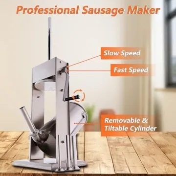 Hakka 7Lb Sausage Stuffer Easy to Use Vertical Maker