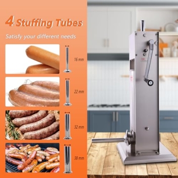 Hakka 7Lb Sausage Stuffer Easy to Use Vertical Maker