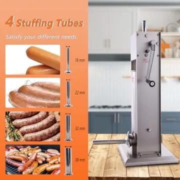 Hakka 7Lb Sausage Stuffer Easy to Use Vertical Maker