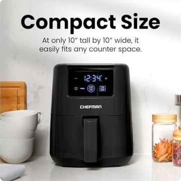 CHEFMAN 2 Qt Digital Mini Air Fryer for Quick Meals