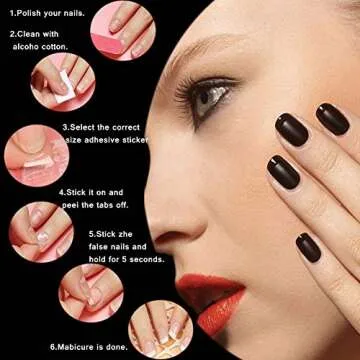 Nail Adhesive Tabs for Easy Press-On Nail Application