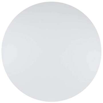 Modway Platter 47" Mid-Century Round Dining Table in White