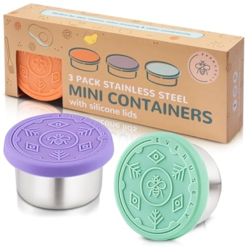 Mini Leakproof Salad Dressing Containers—Everusely Stainless Steel