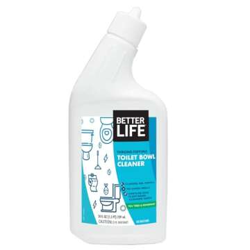 Better Life Toilet Bowl Cleaner - Tea Tree & Peppermint Scent Cleaning Gel - Liquid Bathroom Cleaner...