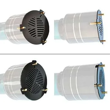 Astromania Bahtinov Mask Focusing Mask for Telescopes - FM80mm for a Tube Outer Diameter (OD) from 85mm-120mm - can be Mounted with The Brass Screws Inside or Outside The drawtube
