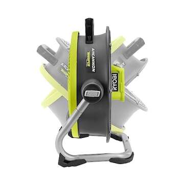 RYOBI ONE+ 18V Cordless Hybrid WHISPER SERIES 14 in. Air Cannon Fan (Tool Only) (Renewed)