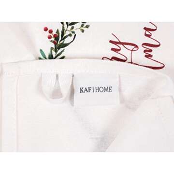 KAF Home Kitchen Holiday Digitally Printed Dish Towel Set of 4, 100-Percent Cotton, 18 x 28-inch (Me...