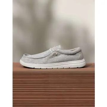 Bruno Marc Men's Breeze Slip-on Stretch Loafers Casual Shoes Lightweight Comfortable Boat Shoe 1.0,Beige,Size 8.5 US