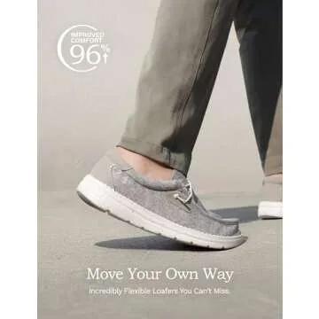 Bruno Marc Men's Breeze Slip-on Stretch Loafers Casual Shoes Lightweight Comfortable Boat Shoe 1.0,Beige,Size 8.5 US