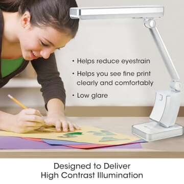 OttLite Slimline Desk Lamp - Perfect for Home & Office