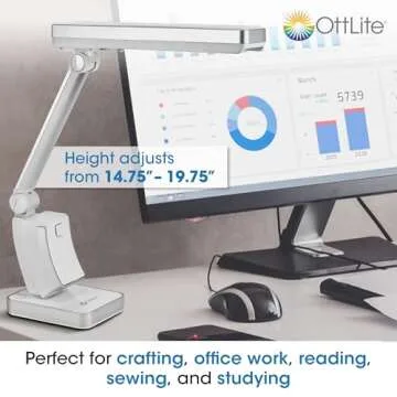 OttLite Slimline Desk Lamp - Perfect for Home & Office