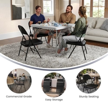 Durable Flash Furniture HERCULES Folding Chair for All Events