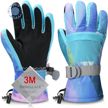 Ski Gloves, Warmest Waterproof and Breathable Snow Gloves for Cold Weather, Fits Both Men & Women,fo...