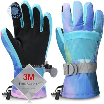 Ski Gloves, Warmest Waterproof and Breathable Snow Gloves for Cold Weather, Fits Both Men & Women,fo...