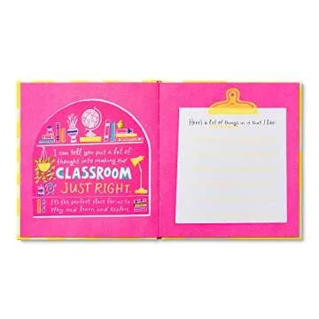 Teacher, I Made You a Book: A Children’s Fill-In Gift Book for Teacher Appreciation