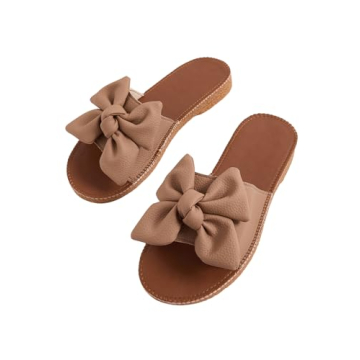 Verdusa Bow Knot Open Toe Flat Sandals - Summer Comfort