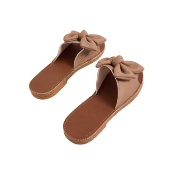Verdusa Bow Knot Open Toe Flat Sandals - Summer Comfort